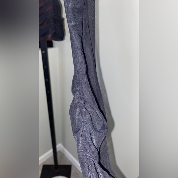 A.L.C Womens Black Mesh Ruched Lined Long Sleeve V Neck Party Top - Picture 7 of 11